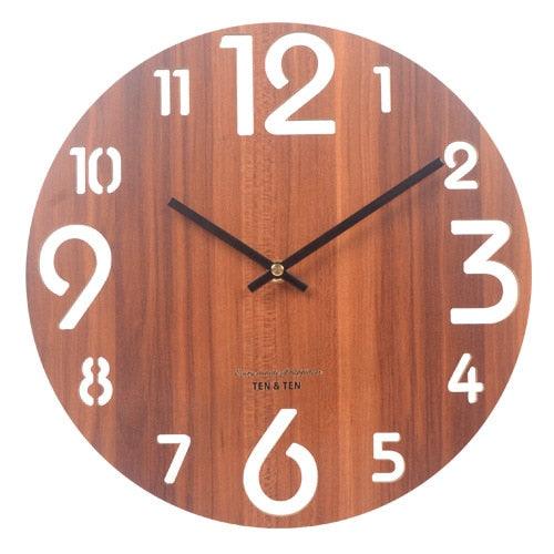 12" Wooden Wall Clock
