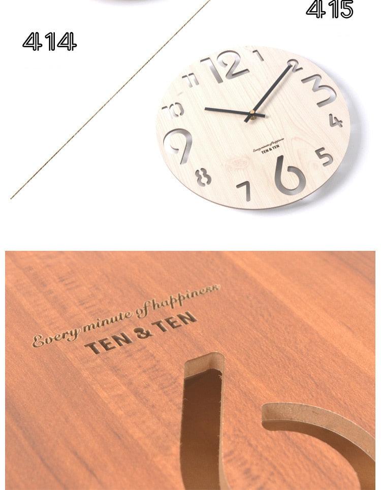 12" Wooden Wall Clock