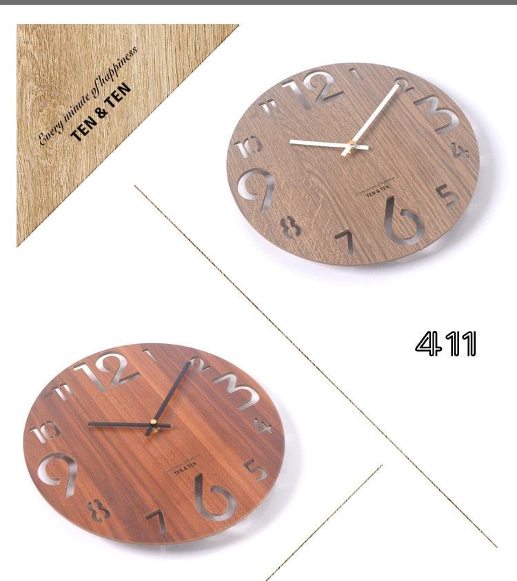 12" Wooden Wall Clock