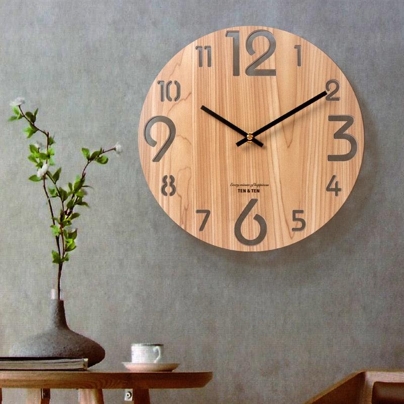 12" Wooden Wall Clock