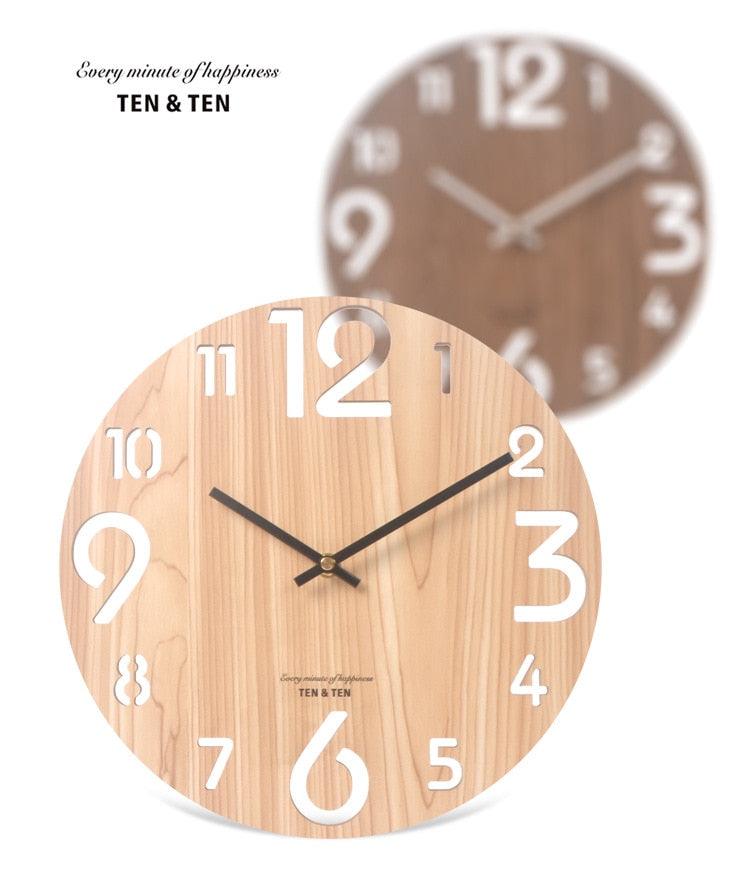 12" Wooden Wall Clock