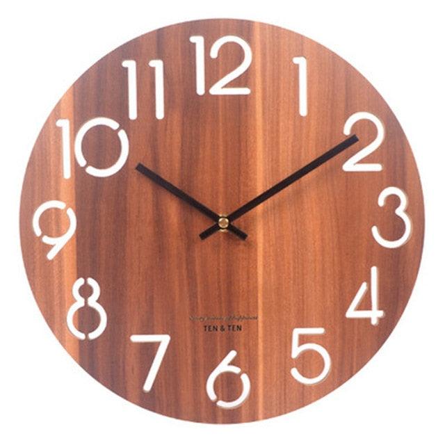 12" Wooden Wall Clock